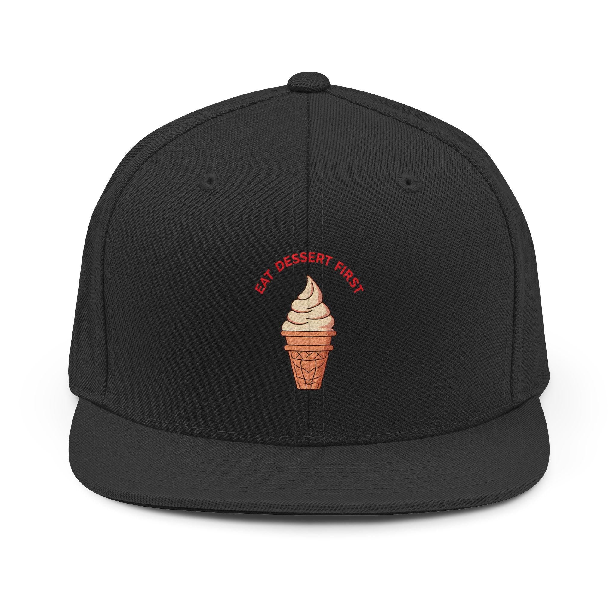ROSS EATS- Eat Dessert First Snapback Hat