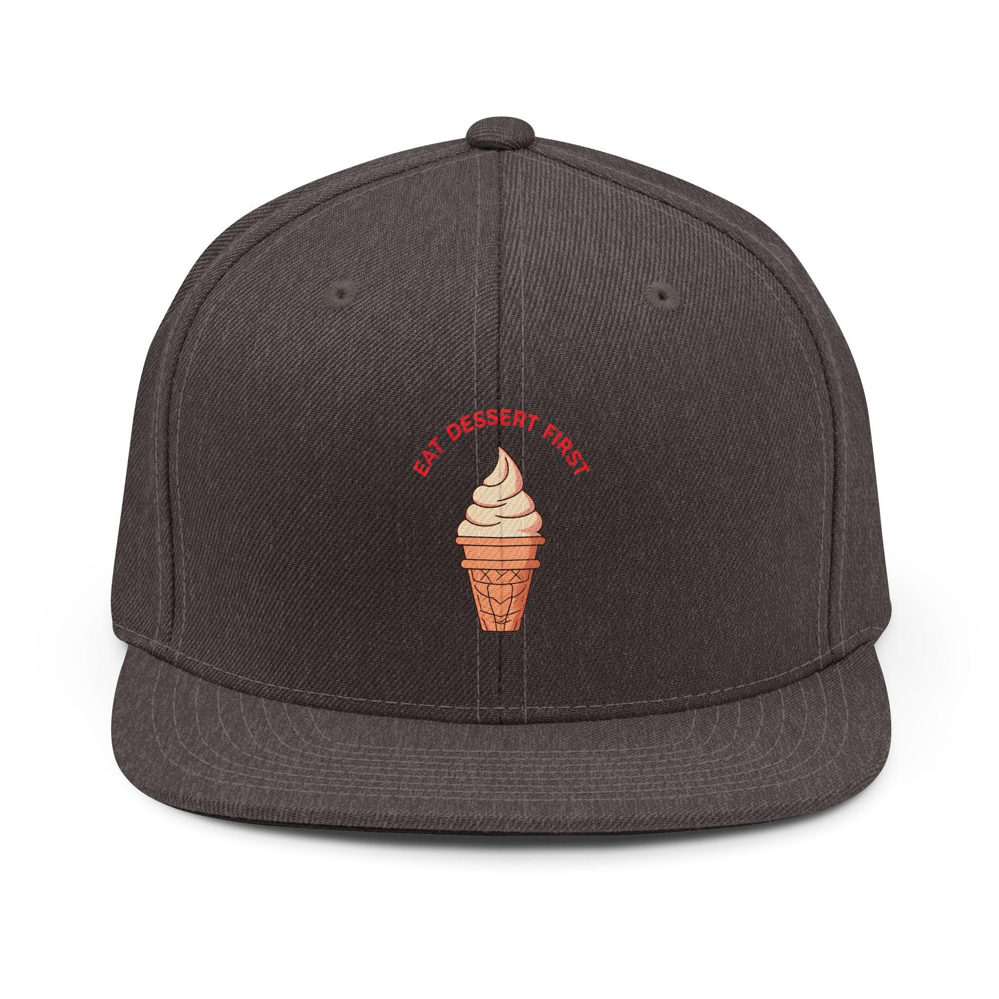 ROSS EATS- Eat Dessert First Snapback Hat