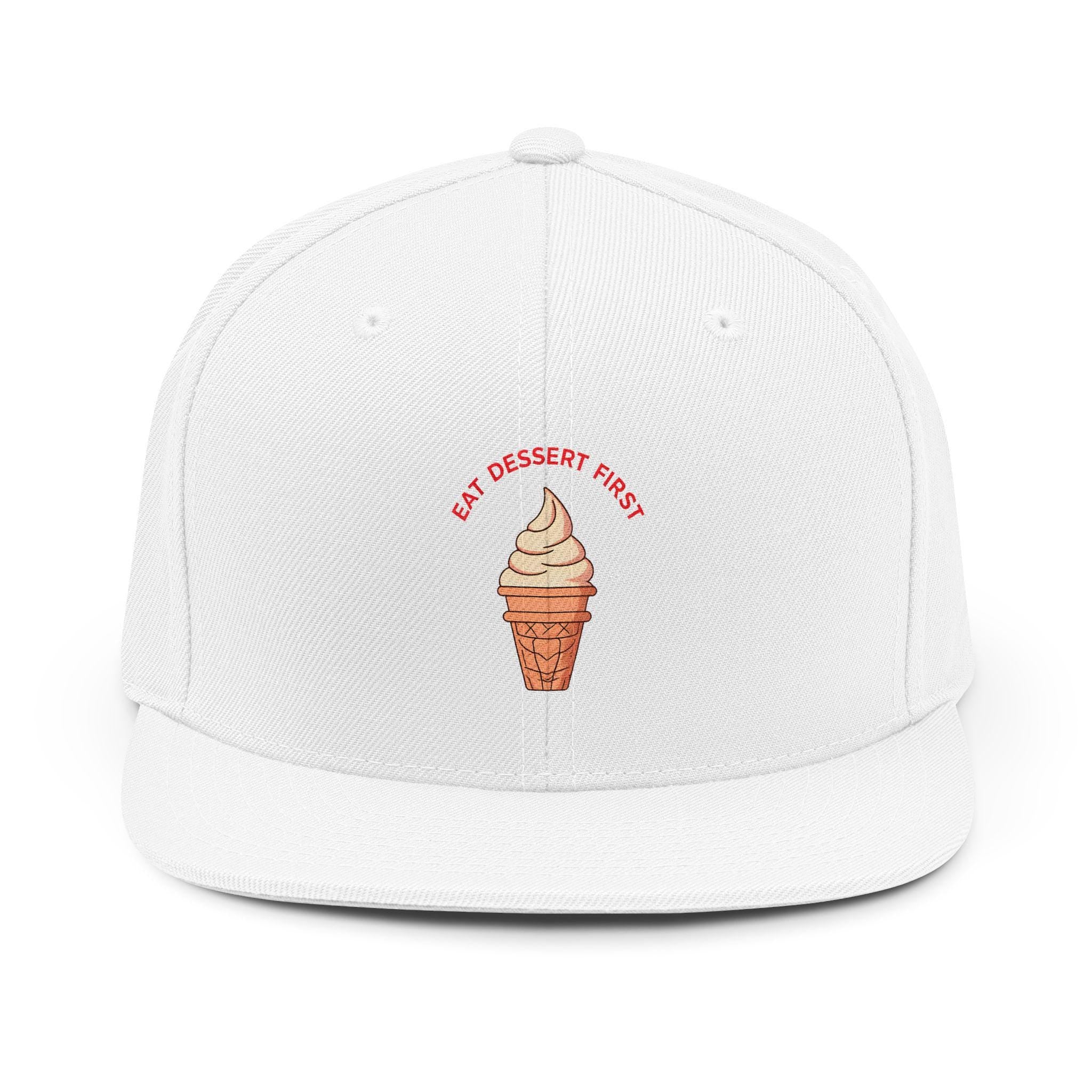 ROSS EATS- Eat Dessert First Snapback Hat