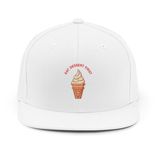 ROSS EATS- Eat Dessert First Snapback Hat